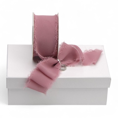 NASTRO SFRANGIATO 40MMX15MT MALVA